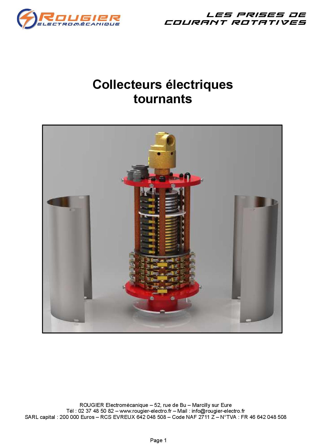 Collecteurs et contacteurs électriques tournants